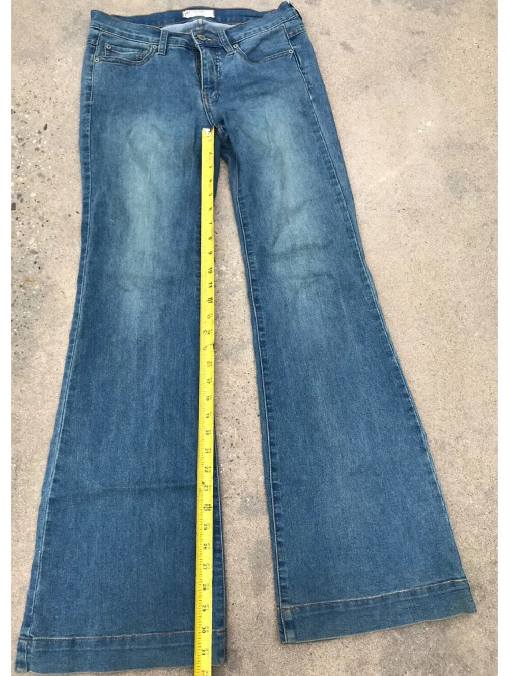 We The Free People Jeans Womens 27W Blue Denim High Rise Bootcut Flared Boho